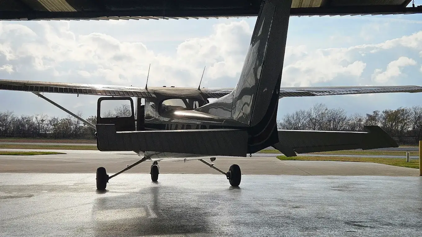 Cessna 172 parked at Bird Dog Flight Services